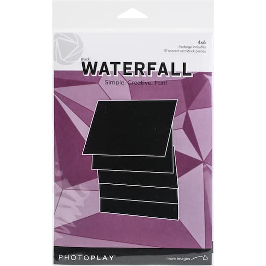 PhotoPlay&#x2122; Maker Series 4&#x22; x 6&#x22; Manual Black Waterfall Kit